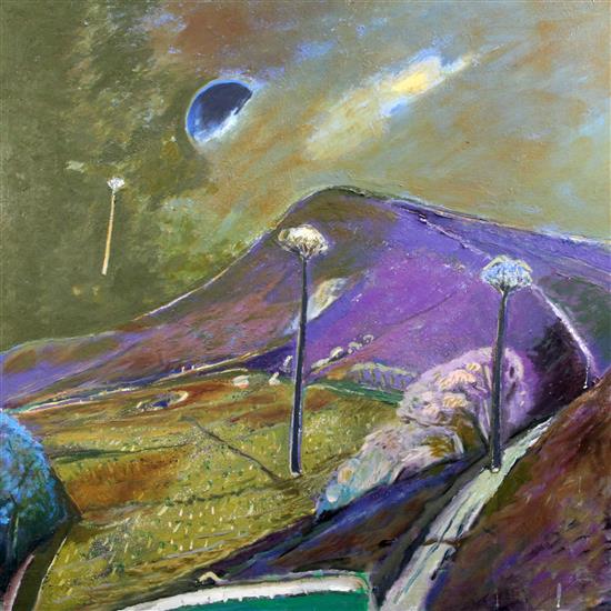 § Harold Mockford (1932-) Firle Beacon, 40 x 40in., unframed